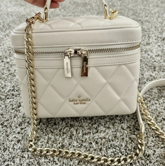 kate spade Handbags - KATE SPADE CAREY QUILTED LEATHER TRUNK CROSSBODY SATCHEL BNWT $399